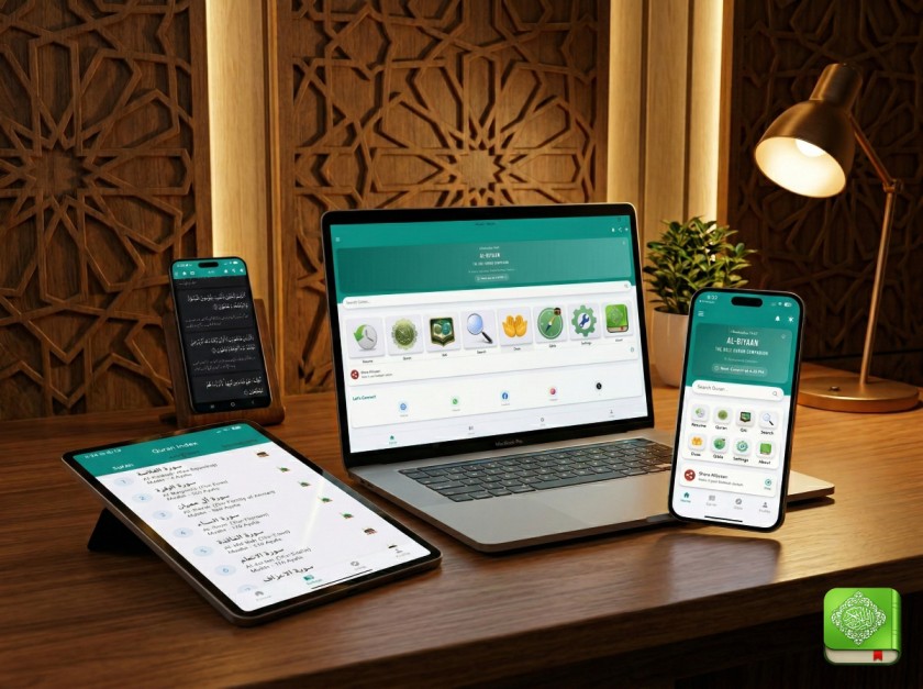 Al-Biyaan Quran App Screenshot 1